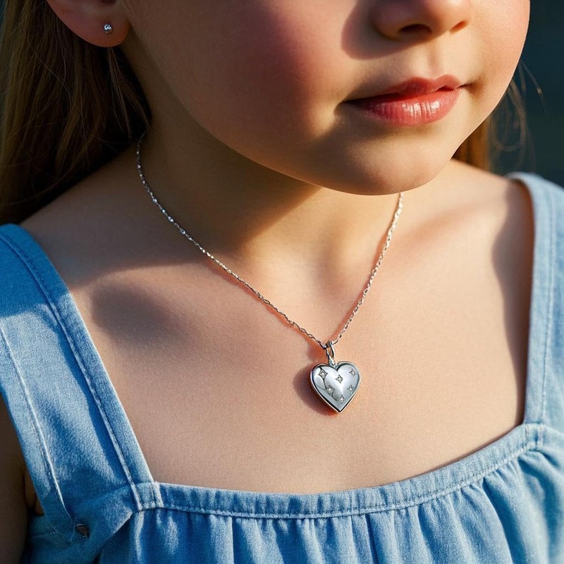 YOUFENG Love Heart Locket Necklace that Holds Pictures Photo Locket Birthday Gifts - Image 4